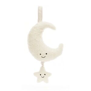 NWT JELLYCAT LONDON Amuseables Moon Musical Pull